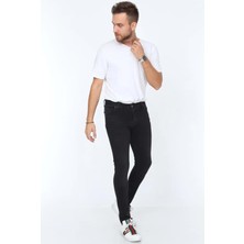 Olivia Butik Digital Jeans Dar Kesim Slim Fit Erkek Füme Kot Pantolon