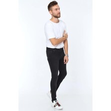 Olivia Butik Digital Jeans Dar Kesim Slim Fit Erkek Füme Kot Pantolon