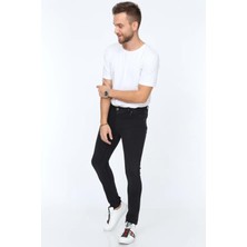 Olivia Butik Digital Jeans Dar Kesim Slim Fit Erkek Füme Kot Pantolon