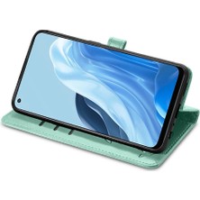 Bdt Shop Oppo Case 7 5g Flip Için Karikatür Hayvanlar Darbeye Kısa Kayış Telefon Kılıfı (Yurt Dışından)