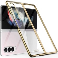 Kilifone - Galaxy Z Fold 3 - Kılıf Metal Görünümlü Koruyucu Kıpta Kapak