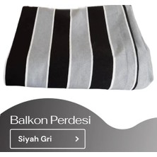 Pellosen Çizgili Balkon Perdesi+Branda+Güneşlik En x Boy