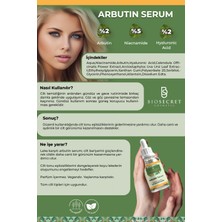 Biosecret Arbutin Serum 30 ML BIO23 Leke Gidermeye Yardımcı, Cilt Tonu Eşitleyici Cilt Bakım Serumu