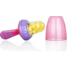 Bebedor Bebek Silikon Meyve ve Sebze Süzgeci Emziği Besleyici 589 Pembe