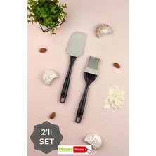 Magev Plastik Maksi Silikon Fırça ve Spatula 2 Li Set