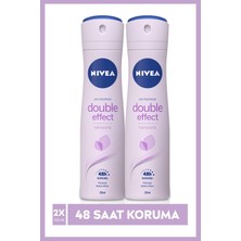 Nivea Kadın Sprey Deodorant Double Effect Mor Düşler 150 ml X2 Adet,48 Saat Koruma,pürüzsüz Koltuka