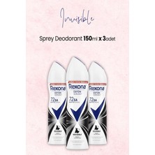 Rexona Kadın Sprey Deodorant Invisible 150 ml x 3 Adet