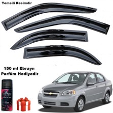 Friemats Chevrolet Aveo Mügen Cam Rüzgarlığı Sedan 2006-2012 Arası 4 Lü Takım Koku Hediyeli