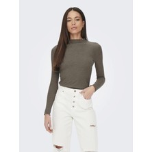 Only 15180040  Yuvarlak Yaka Uzun Kol Kendınden Cızgılı