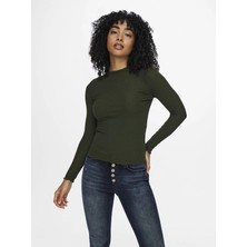 Only 15180040  Yuvarlak Yaka Uzun Kol Kendınden Cızgılı