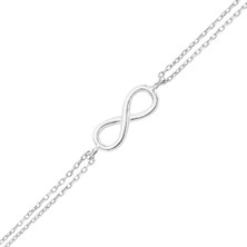 Altın Sepeti Gümüş Mini Sonsuzluk Bileklik