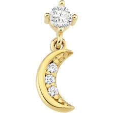 Altın Sepeti Altın Tektaş Hilal Helix Piercing