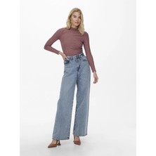 Only 15180040  Yuvarlak Yaka Uzun Kol Kendınden Cızgılı