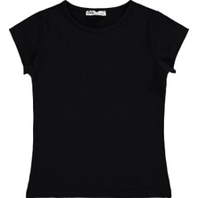 Civil Girls Kız Çocuk Tişört 6-9 Yaş Siyah