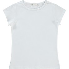 Civil Girls Kız Çocuk Tişört 6-9 Yaş Beyaz