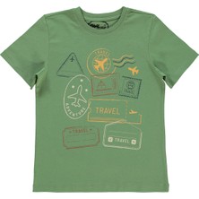 Civil Boys Erkek Çocuk Tişört 10-13 Yaş Açık Haki