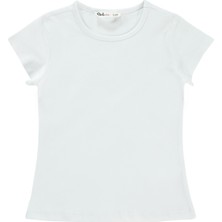 Civil Girls Kız Çocuk Tişört 2-5 Yaş Beyaz