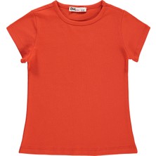 Civil Girls Basic 2-5 Yaş Tişört - Turuncu