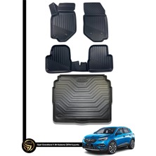 HLP Opel Grandland x 3D Havuzlu Paspas + Bagaj Havuzu Zeus Set