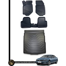 HLP Volkswagen Passat 8 8.5 3D Havuzlu Paspas + Bagaj Havuzu Zeus Set