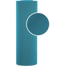 TBM Plastik Kaydırmaz Turkuaz Yıldız Paspas EN:90cm 90 x 75 cm