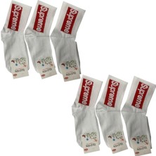 Turan Tech 6'lı Yazılı Tenis Spor Çorap