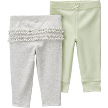 Carter's Kız Bebek 2li Pantolon Set