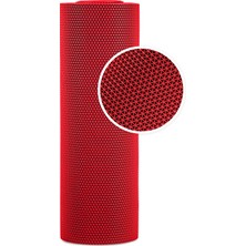 TBM Plastik Kaydırmaz Kırmızı Yıldız Paspas EN:120cm 120 x 500 cm