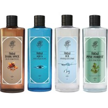 Rebul Kolonya Aqua 250 ml + Dark Spıce 250 ml + Ice 250 ml + Pıne 250 ml