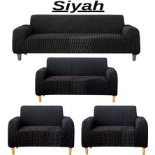 3+2+1+1 Bürümcük Eteksiz, Lastikli, Esnek, Yıkanabilir Koltuk, Kanepe, Çekyat Takımı Örtüsü/kılıfı