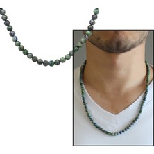 Okyanus Silver Hem Bileklik - Hem Kolye - Hem Tesbih 99LU Azurite Doğaltaş Takı