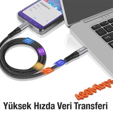 Ally 240W Type-C To Type-C Laptop Telefon Hızlı Data ve Şarj Kablosu