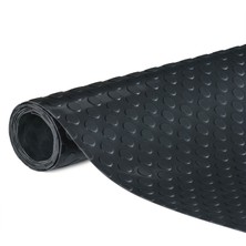 TBM Plastik Paralı Paspas Coin Mat Siyah Renk 120 x 1300 cm