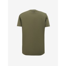 Discovery Expedition Haki Erkek Bisiklet Yaka Relaxed Baskılı T-Shirt D4SM-TST3258