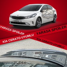 Furens Kia Cerato Bagaj Üstü Slim Yarasa Spoiler Piano Black Parlak Siyah