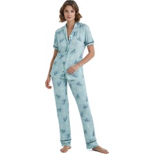Kadın Pijama Takımı 51411 - Mavi