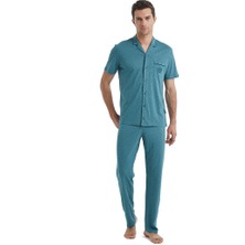 Erkek Pijama Takımı 40461 - Yeşil