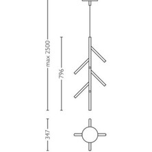 Philips Lirio Branches Sarkıt Led Krom 9 x 5w 40758/11/Lı
