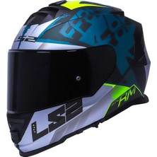 Ls2 Storm 2 Sprinter Full Face Motosiklet Kaskı Şeffaf + Siyah Vizörlü