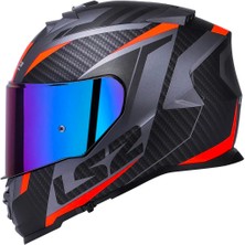 Ls2 Storm 2 Racer Full Face Motosiklet Kaskı Şeffaf + Gökkuşağı Vizörlü