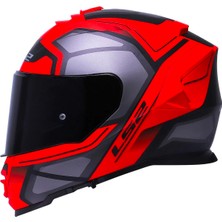 Ls2 Storm 2 Faster Full Face Motosiklet Kaskı Şeffaf + Siyah Vizörlü