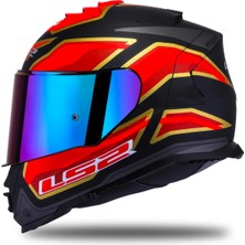 Ls2 Storm 2 Foggy Full Face Motosiklet Kaskı Şeffaf + Gökkuşağı Vizörlü