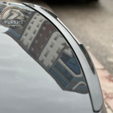 Furens Renault Clio 2 Bagaj Üstü Slim Yarasa Spoiler Parlak Siyah Piano Black 2001-2008