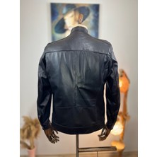 Always Leather Deri Siyah Mont