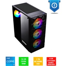 Suncom Gaming SG1-121 I5-12400F 16GB 1tb SSD 6gb GTX1660S Dos Masaüstü Pc