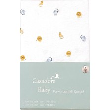 Casadora Baby Safari 100% Pamuk Penye Lastikli Bebek Çarşafı - 70X140X20 cm