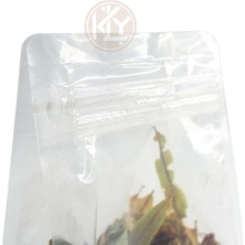 Kolay Ambalaj Şeffaf Flat Bottom Kilitli Torba 12 x 22,5+4 cm 250  gr 1000 Adet