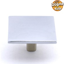 Badem10 Prizma Kulp Mobilya Mutfak Dolabı Çekmece Dolap Kulpları Kapak Kulpu Kulbu Metal Krom Tek Vidalı