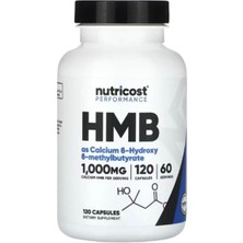 Nutricost Hmb (Beta-Hydroxy Beta-Methylbutyrate) 1000 mg 120 Kapsül