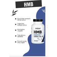 Nutricost Hmb (Beta-Hydroxy Beta-Methylbutyrate) 1000 mg 120 Kapsül